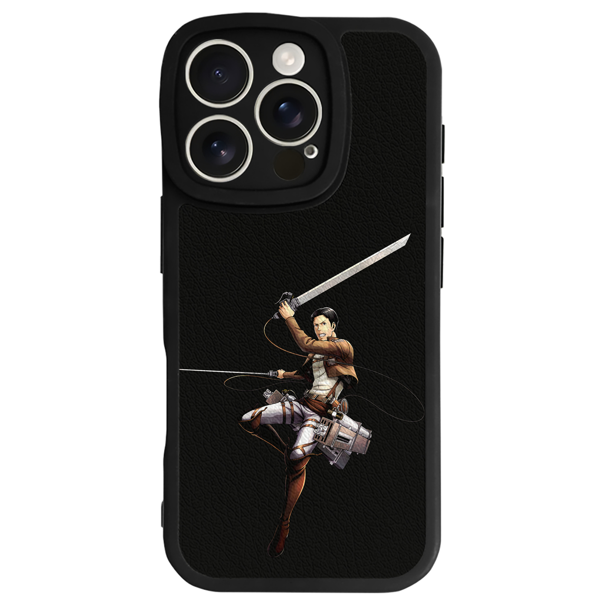 （画像用） 進撃の巨人 Attack on Titan 【iPhone 16シリーズ対応】シリコンスマホケース（レザー調） 材質：シリコン
